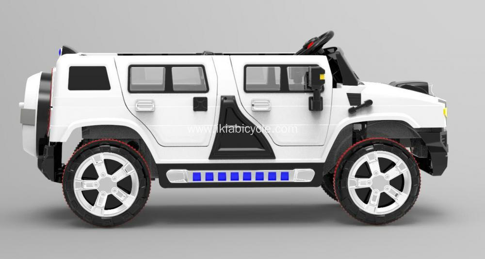 Wite kleuren bern ride op auto